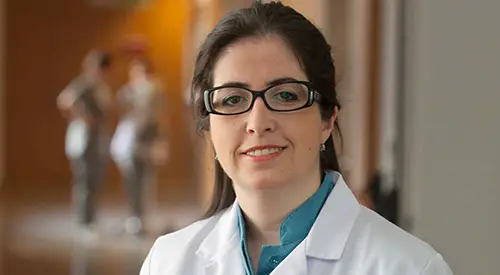 María Carrión, enfermera de la Clínica Imagen de la enfermera María Carrión