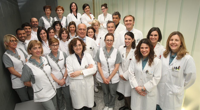equipo-servicio-pet Equipo del Servicio PET y de la Unidad de Radiofarmacia PET del Departamento de Medicina Nuclear de la Clínica Universidad de Navarra.