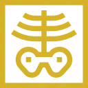 Icono dorado rayos X Icono dorado de una radiografía de tórax y pelvis