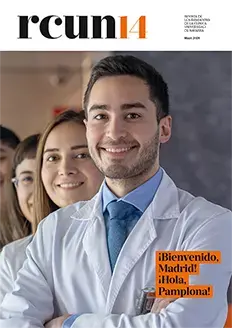 Imagen de la portada de la revista nº14 de nuestros residentes, conoce cómo es hacer la formación en la Clínica Universidad de Navarra.