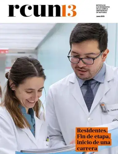 Imagen de la portada de la revista nº13 de nuestros residentes, conoce cómo es hacer la formación en la Clínica Universidad de Navarra.