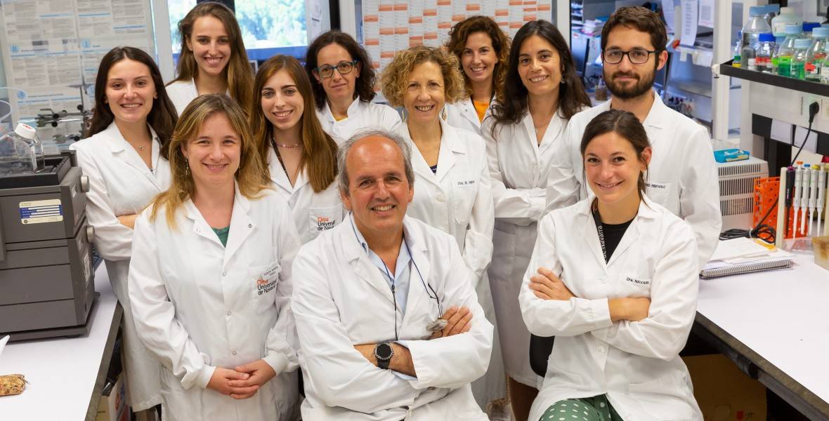 Imagen Grupo investigadores del Programa de Inmunología e Inmunoterapia por su artículo en Oncoimmunology. Cima Universidad de Navarra