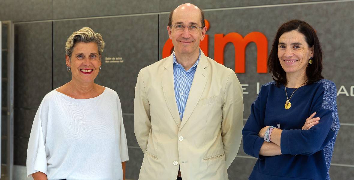Imagen de los Organizadores del Congreso Europeo de Sarcoma 2022. Drs. Patiño, Lecanda y Alonso. Cima Universidad de Navarra