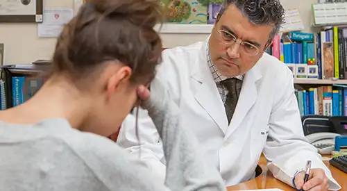Imagen de una paciente adolescente en tratamiento psiquiátrico con el Dr. Soutullo