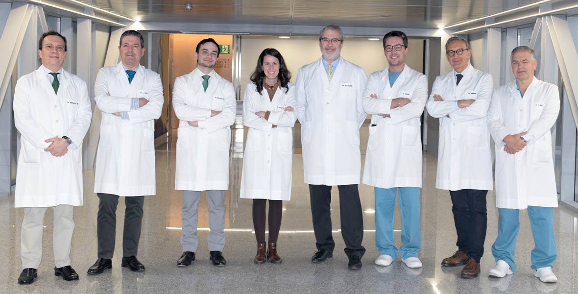 equipo-articulo-inmunoterpia-cancer-vegija Imagen de miembros del equipo del Área de Cáncer Urológico del Cancer Center Universidad de Navarra (CCUN).