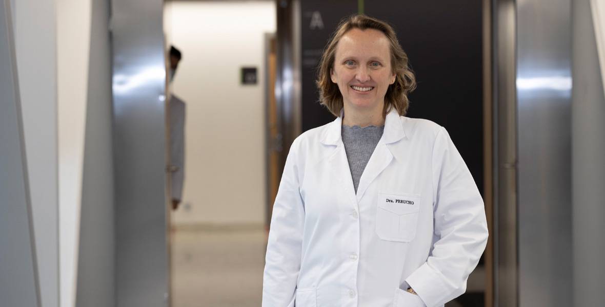 Dra-Teresa-Perucho-genomica Imagen de la Dra. Teresa Perucho, especialista de la Unidad de Medicina Genómica de la Clínica Universidad de Navarra.