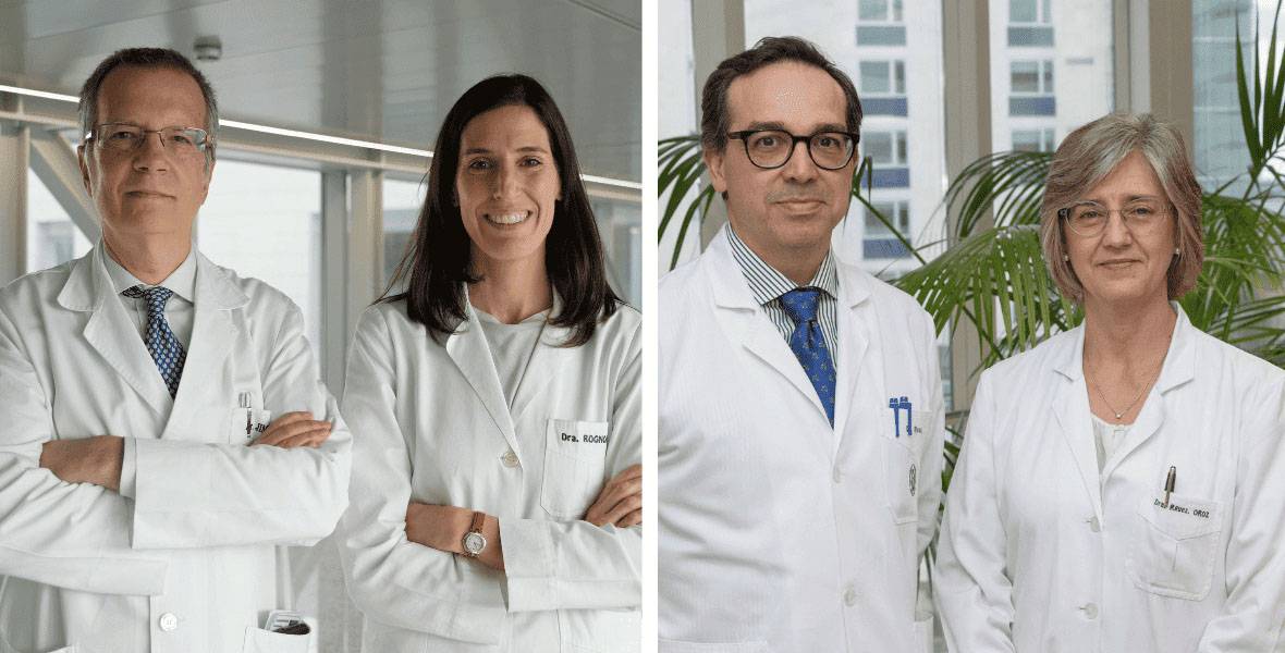 Neurologia-estudio-queja-subjetiva Imagen de los especialistas de Neurología de la Clínica Universidad de Navarra, los doctores: Adolfo Jiménez, la neuropsicóloga Teresa Rognoni, Mario Riverol, y Mari Cruz Rodríguez Oroz.