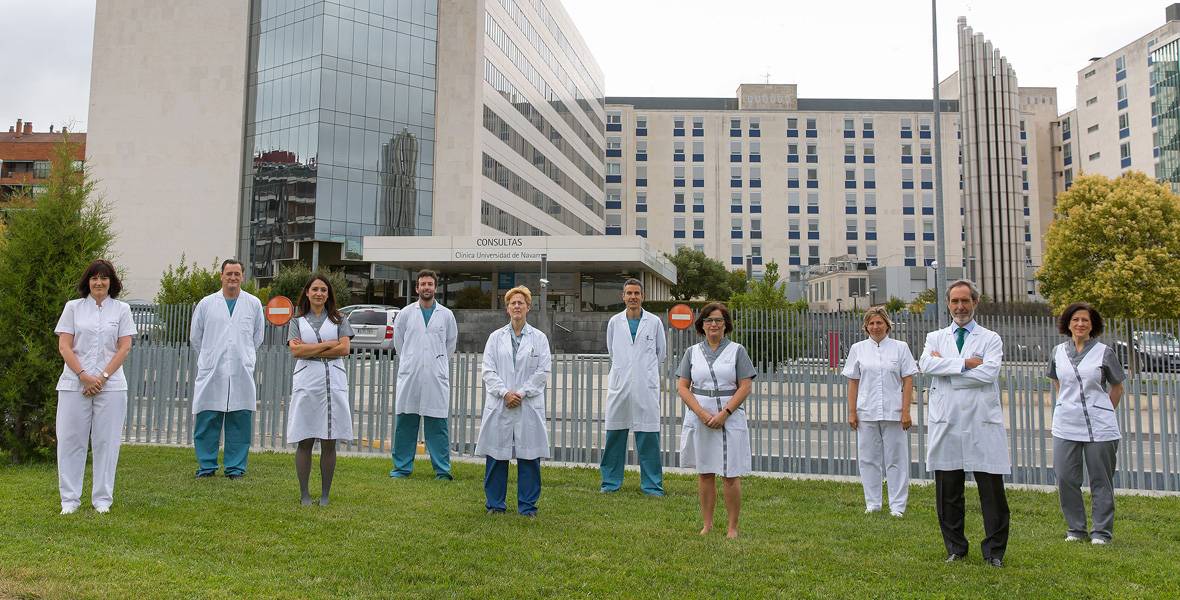 area-obesidad-estudio-cirugia-bariatrica Imagen del equipo del Área de la Obesidad de la Clínica Universidad de Navarra implicado en el estudio de pacientes a largo plazo de cirugía bariátrica.