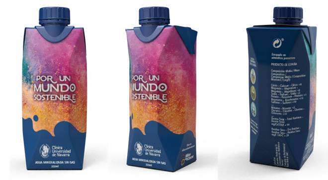 botellas-sostenibles Imagen de las botellas sostenibles incorporadas en el Campus Madrid de la Clínica Universidad de Navarra.