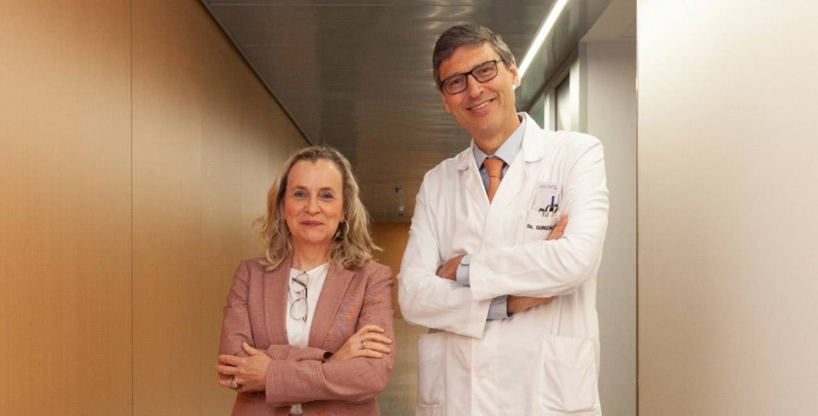 catedra-gilead-ccun Imagen de Gemma Palacios, directora médica de Oncología de Gilead España, y Antonio González, director de la Cátedra Gilead-CCUN y del Cancer Center Clínica Universidad de Navarra.