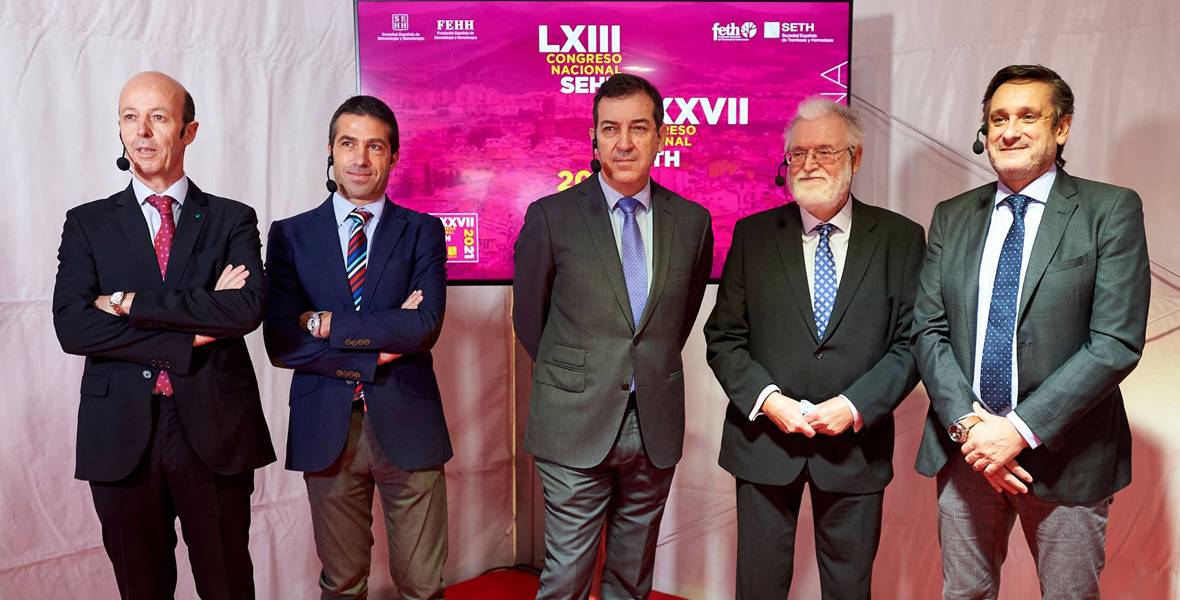 Congreso Nacional de Hematología 2021. Comité científico presidido por Clínica Universidad de Navarra. Imagen de los Dres. Felipe Prósper y Ramón Lecumberri, codirectores de Hematología y Hemoterapia de la Clínica Universidad de Navarra, que presiden el Comité Científico del Congreso Nacional de Hematología 2021.