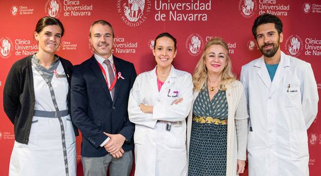 jornada-cancer-mama-madrid Imagen de los especialistas del Área de Patología Mamaria de la Clínica Universidad de Navarra en Madrid.