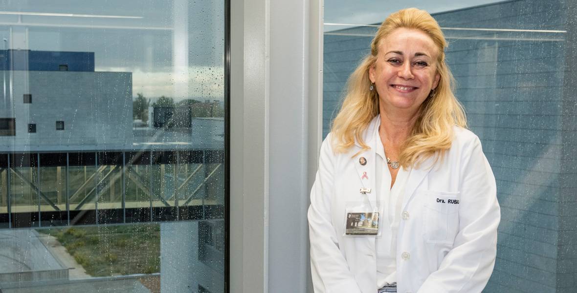Dra-Isabel-Rubio-cumbre-europea-cancer Imagen de la Dra. Isabel Rubio, directora del Área de Patología Mamaria de la Clínica Universidad de Navarra.