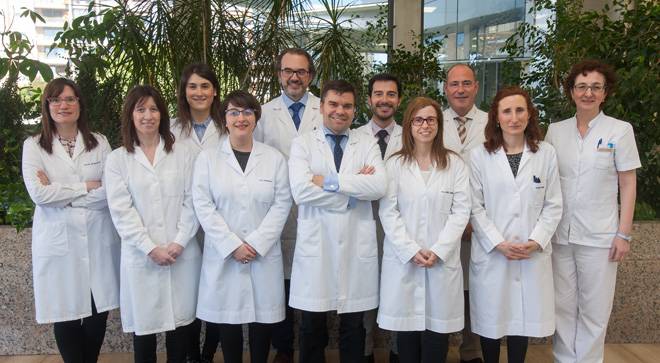 equipo-ensayo-oftalmologia-edema-diabetes Imagen de los especialistas del Departamento de Oftalmología de la Clínica Universidad de Navarra.