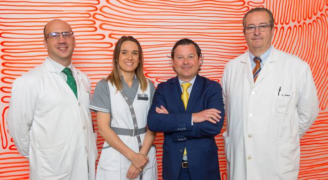 equipo-ensayos-clinicos Imagen de los especialistas del equipo de la Unidad de Ensayos Clínicos de la Clínica Universidad de Navarra.