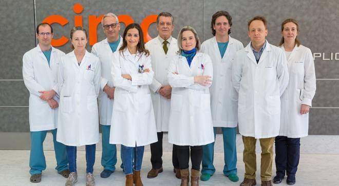 equipo-investigacion-cardiovascular-cima-clinica Imagen del equipo investigador de Cardiología de la Clínica Universidad de Navarra y el Cima.