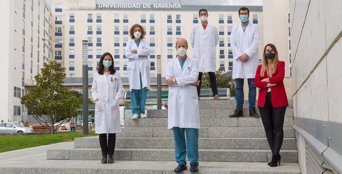 equipo-proyecto-cardiopatch Imagen del equipo del Cima y Clínica Universidad de Navarra involucrado en el proyecto Cardiopatch.
