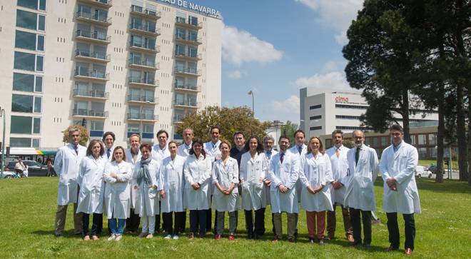 Equipo investigadores de los proyectos financiados de la Universidad de Navarra por el Instituto Carlos III. Imagen de grupo de los proyectos financiados de la Universidad de Navarra por el Instituto Carlos III.