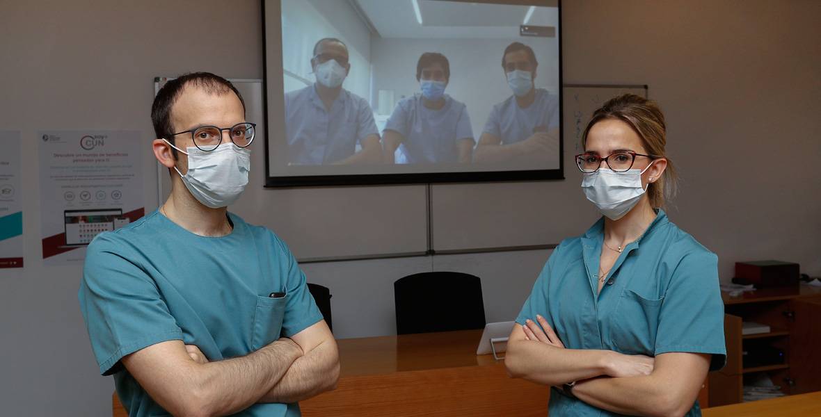 grupo-investigador-neumologia Imagen del grupo de investigadores del Departamento de Neumología de la Clínica Universidad de Navarra.