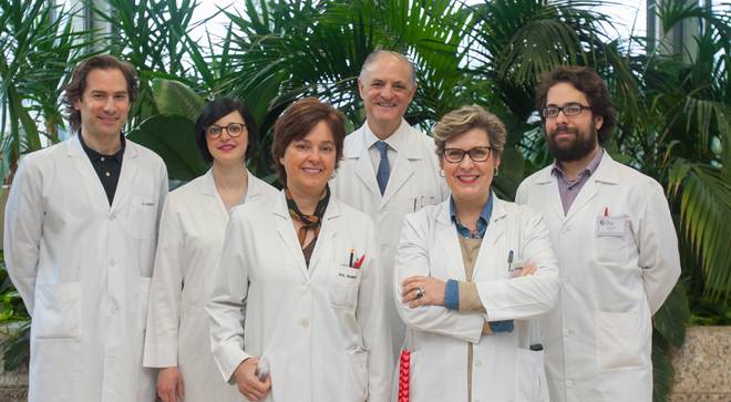 investigadores-ensayo-hipoacusia Imagen del equipo investigador de un ensayo clínico sobre hipoacusia de la Clínica Universidad de Navarra.