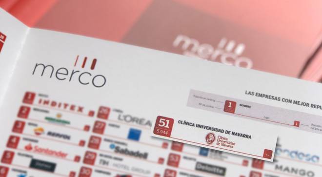 informe-merco-2019 Imagen del informe Merco de 2019 en el que ha entrado la Clínica Universidad de Navarra.
