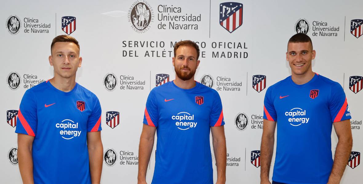 Reconocimientos médicos del Atlético de Madrid en la Clínica Universidad de Navarra Imagen de los reconocimientos médicos del Atlético de Madrid para la temporada 2021/22 en la Clínica Universidad de Navarra.