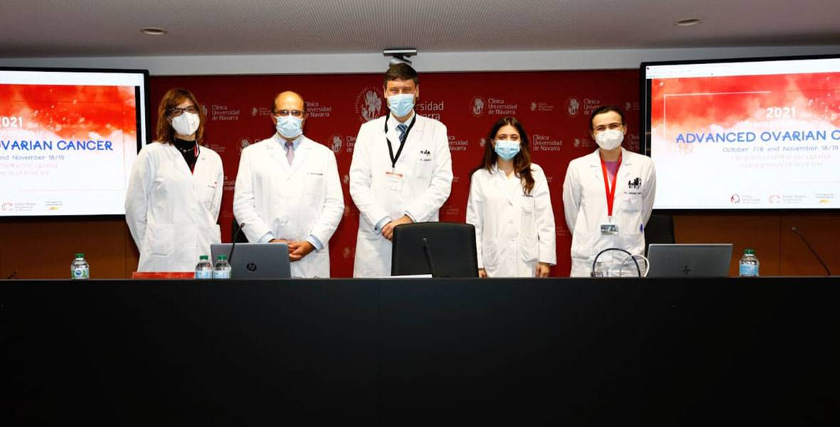 Ponentes de la jornada científica sobre el cáncer de ovario Imagen de ponentes de la jornada científica sobre el cáncer de ovario
