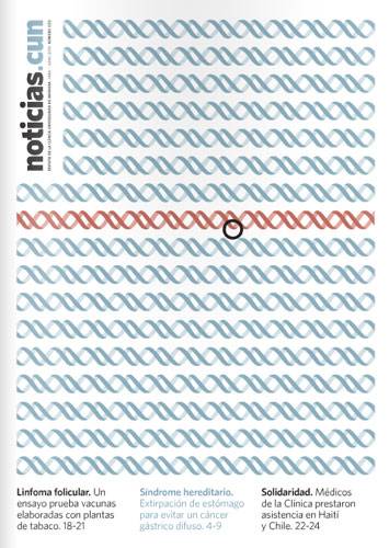 Portada del nº 72 de la Revista NoticiasCUN de la Clínica Imagen de la portada de la revista nº 72 NoticiasCUN de la Clínica Universidad de Navarra