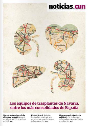 Portada del nº 85 de la Revista NoticiasCUN de la Clínica Imagen de la portada de la revista nº 85 NoticiasCUN de la Clínica Universidad de Navarra