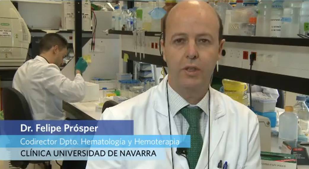 Principales líneas en investigación en Hematología El Dr. Prósper explica cuáles son las principales líneas de investigación que se están llevando a cabo en hematología contra los mielomas, las leucemias y los linfomas. La Clínica Universidad de Navarra es un centro pionero en desarrollar vacunas específicas, diseñar fármacos y poner en marcha nuevas estrategias terapéuticas contra los mielomas, leucemias y linfomas.