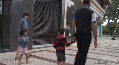 Familia con niños. CUN