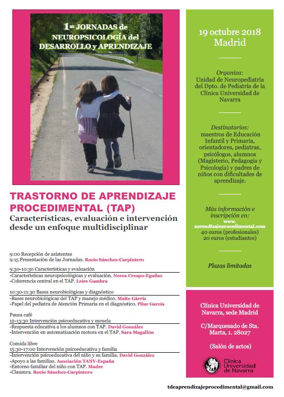 Trastorno aprendizaje procedimental. Madrid