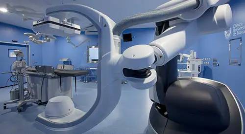 Imagen del nuevo quirófano híbrido instalado en la nueva sede en Madrid de la Clínica Universidad de Navarra