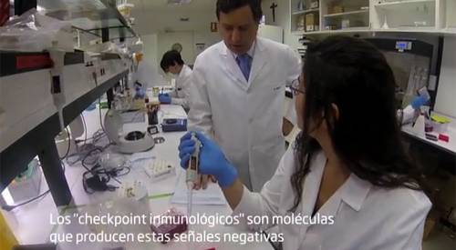 Imagen del doctor Melero en laboratorio Imagen del doctor Melero en laboratorio de la Clínica