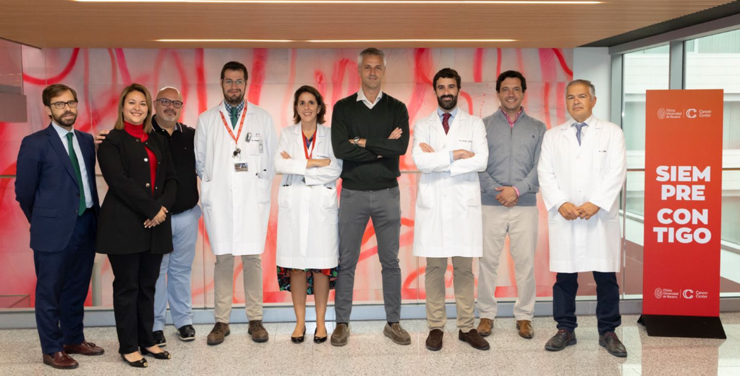 curso-astrazeneca-cancer-pulmon Imagen de los participantes en las jornadas de Centro de Excelencia AstraZeneca en Cáncer de Pulmón de la Clínica Universidad de Navarra.