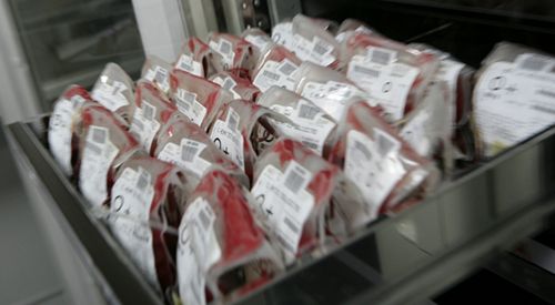 hematologia-facultad-medicina <p>Bolsas de sangre en el laboratorio de Hematología de la Clínica Universidad de Navarra </p>