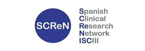 Logo de SCReN. Acreditación de la Clínica Universidad de Navarra Logo del Consorcio de Apoyo a la Investigación Biomédica en Red (SCRen)