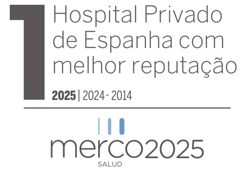 Logo imagem Hospital Privado de Espanha com melhor reputaçao. Merco Salud 2025
