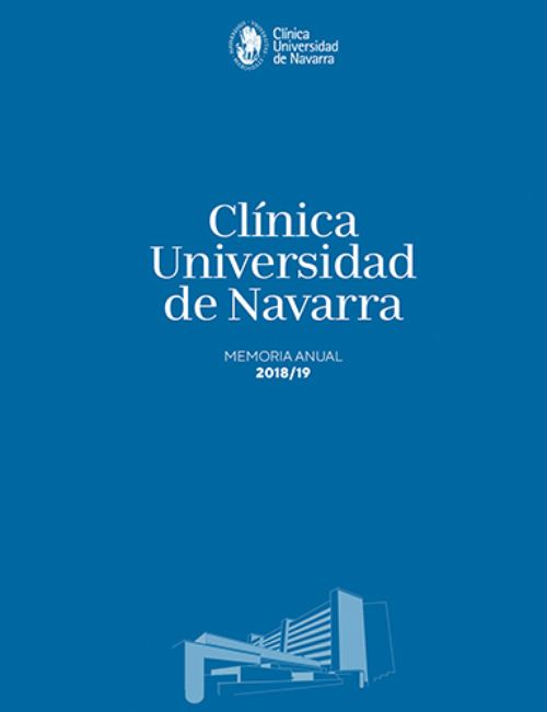 Portada de la memoria 2018-2019. Clínica Universidad de Navarra