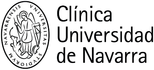 Logotipo negro de la Clínica Universidad de Navarra
