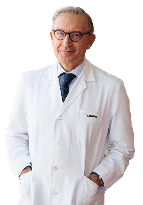 Imagen del Dr. Miñana. Campaña La Fuerza de Cuidarnos. Clínica Universidad de Navarra