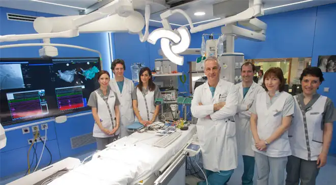 unidad-arritmias-660x363 Unidad de Arritmias. Cristina Díaz, Pablo Ramos, Graciela López, José Ignacio García Bolao, Gabriel Ballesteros, Encarna Echarte y Ellen Janiashvili.