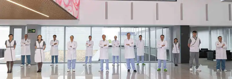 Miembros del equipo del Centro de Próstata de la sede de la Clínica Universidad de Navarra en Madrid.