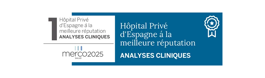 Merco Salud 2025 Clinical Tests label de reconnaissance image. Clinique Université de Navarre