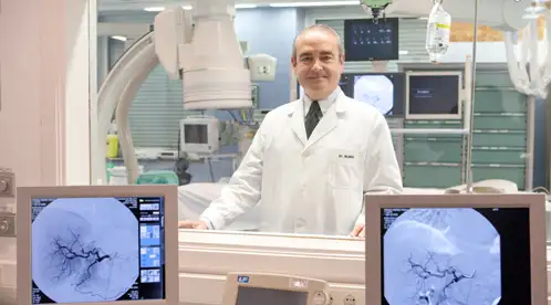 Dr. Bilbao, responsable del Área de Radiología Intervencionista