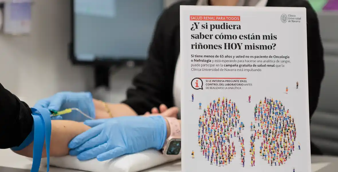 Imagen del cribado renal puesto en marcha en la Clínica Universidad de Navarra.