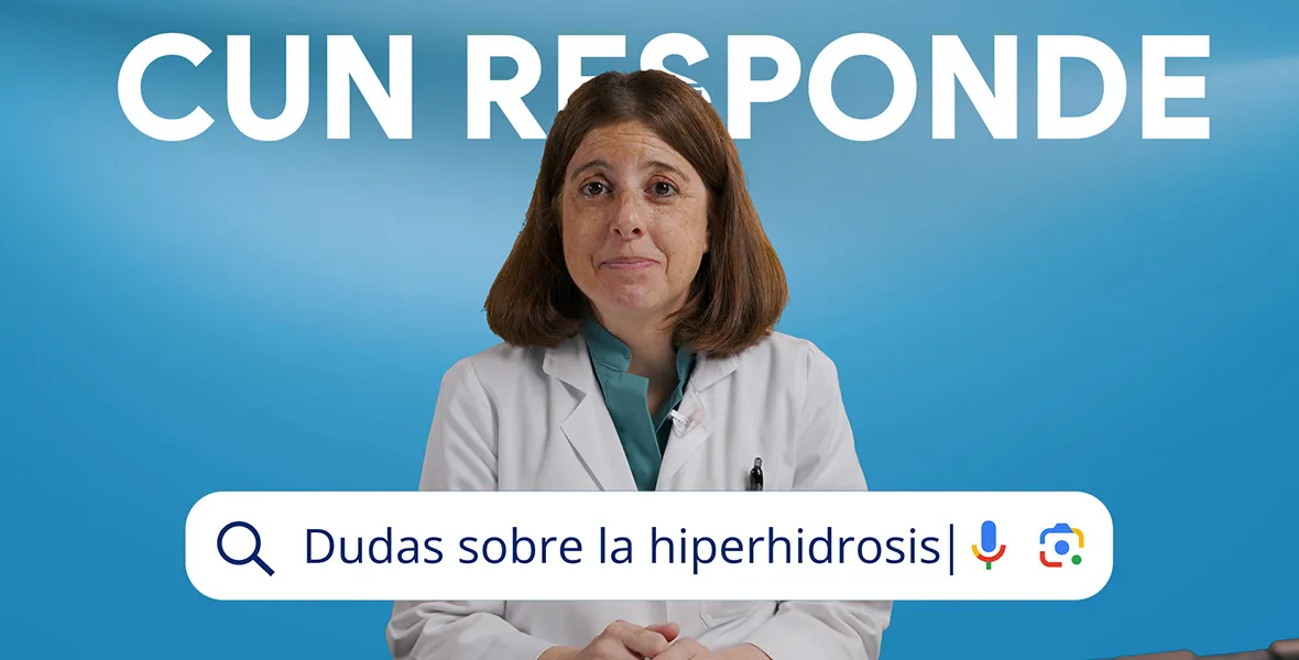 La Dra. Leyre Aguado, dermatóloga de la Clínica, nos habla de la hiperhidrosis.