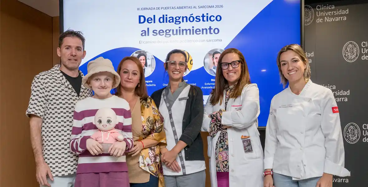 Imagen de los ponentes que participaron en la Jornada Día Mundial del Sarcoma en la Clínica Universidad de Navarra.