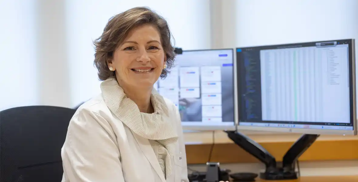 Imagen de la Dra. Maite Herráiz, directora del Departamento de Digestivo, de la Clínica Universidad de Navarra.